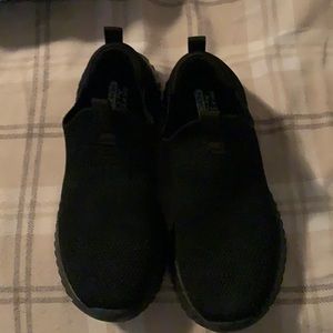 Kids  slip on memory foam black sketchers
